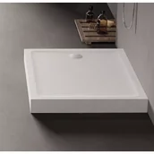 Brodziki prysznicowe - New Trendy B-0528 Brodzik MILD STONE akrylowy prostokątny 100x80x11,5 biały - miniaturka - grafika 1