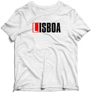 Gadżety dla niej i dla niego - KOSZULKA DOM Z PAPIERU LA CASA DE PAPEL MĘSKA LISBOA - miniaturka - grafika 1