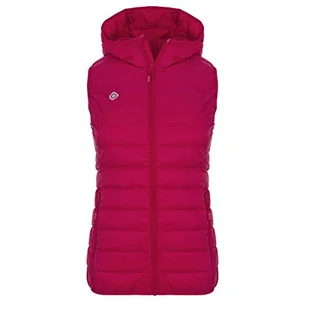 IZAS Damska kamizelka puchowa Garda wielokolorowa Malinowy / czerwony malinowy M - Kamizelki damskie - miniaturka - grafika 1