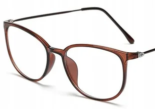Okulary korekcyjne minusy brązowe -5 - Okulary korekcyjne, oprawki, szkła - miniaturka - grafika 1