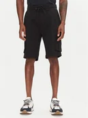 Spodenki męskie - Aeronautica Militare Szorty sportowe 251BF025F459 Czarny Regular Fit - miniaturka - grafika 1