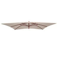 Parasole ogrodowe - Wymienny pokrowiec na parasol Florida 3x4m, wymienny pokrowiec na parasol, poliester ~ kremowy - miniaturka - grafika 1