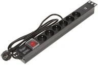 Listwy zasilające - Listwa zasilająca 6 gniazd PD-6/R-USB - miniaturka - grafika 1