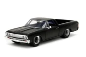 Samochody i pojazdy dla dzieci - JADA FAST AND FURIOUS 1967 CHEVROLET EL CAMINO CZARNY 1:24 3086 - miniaturka - grafika 1