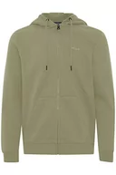 Kurtki męskie - Blend Męska kurtka z dzianiny BHDownton Zipthrough PP NOOS 170115_Oil Green, M - miniaturka - grafika 1