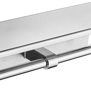 Uchwyt ścienny na papier toaletowy ze stali nierdzewnej 304 z półkami i podwójnymi kolumnami (srebrny) - Stojaki i wieszaki na papier toaletowy Uchwyt ścienny na papier toaletowy ze stali nierdzewnej 304 z półkami i podwójnymi kolumnami (srebrny) - Stojaki i wieszaki na papier toaletowy - miniaturka - grafika 1