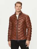 Kurtki męskie - Milestone Kurtka skórzana MSAversa 99101960080 Brązowy Regular Fit - miniaturka - grafika 1