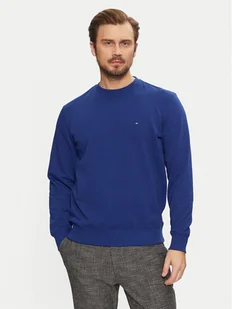 Tommy Hilfiger Bluza Essential MW0MW37237 Niebieski Regular Fit - Bluzy męskie - miniaturka - grafika 1