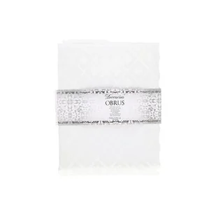 Obrus biały 140 x 160 cm Deccorino - Obrusy i serwetki - miniaturka - grafika 1