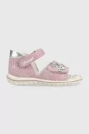 Buty dla dziewczynek - Primigi sandały zamszowe dziecięce kolor fioletowy - miniaturka - grafika 1