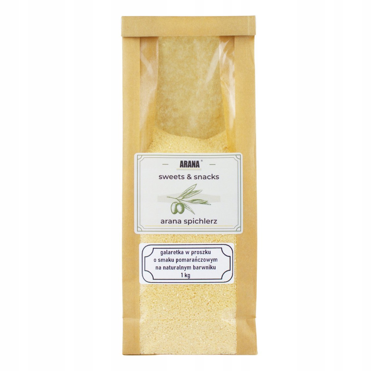 GALARETKA POMARAŃCZOWA 1 kg w proszku na naturalnym barwniku