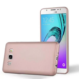 Pokrowiec Do Samsung Galaxy J5 2016 w METALLIC RÓŻOWE ZŁOTO Etui TPU Silikon Obudowa Ochronny Case Cover Cadorabo - Etui i futerały do telefonów - miniaturka - grafika 1