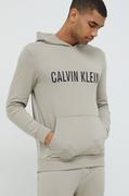 Piżamy męskie - Calvin Klein Underwear bluza piżamowa męska kolor beżowy melanżowa - miniaturka - grafika 1