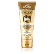 Balsamy i kremy do ciała - Eveline Slim Extreme 4D Złote serum wyszczuplająco-modelujące 200 ml + 50 ml - miniaturka - grafika 1