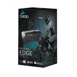 Cardo PACKTALK EDGE Motocyklowy system komunikacyjny Bluetooth zestaw słuchawkowy domofon - dwupak PT200101 - Akcesoria motocyklowe - miniaturka - grafika 2