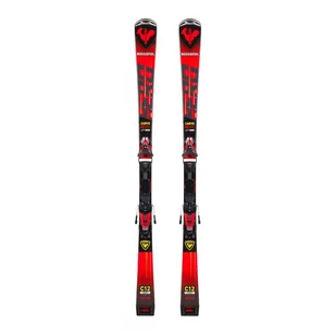 Narty zjazdowe Rossignol HERO CARVE K + NX12 czerwone RRLPJ01 167 cm - Narty - miniaturka - grafika 1