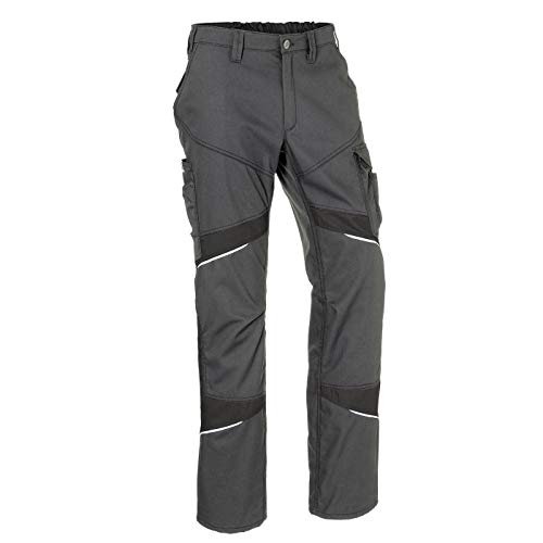KÜBLER Workwear KÜBLER ACTIVIQ Cotton+ spodnie robocze antracytowe, rozmiar 98, męskie spodnie robocze ze wzmocnionej bawełny, wytrzymałe spodnie robocze