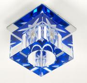 Lampy sufitowe - Candellux Podtynkowa halogenowa OPRAWA sufitowa OCZKO SK-47 2217362 chrom Niebieski - miniaturka - grafika 1