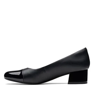 Clarks Marilyn Sara damskie czółenka, US, Czarny skórzany kombinezon syntetyczny, 37.5 EU - Czółenka - miniaturka - grafika 1
