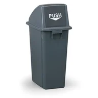 Kosze biurowe - B2B Partner Kosz na smieci, 60 l, 320 x 440 x 790 mm, szary AF07309 - miniaturka - grafika 1