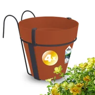 Donice - Terakotowa doniczka Gardenbruk Zestaw 4 20x28cm z uchwytem - miniaturka - grafika 1