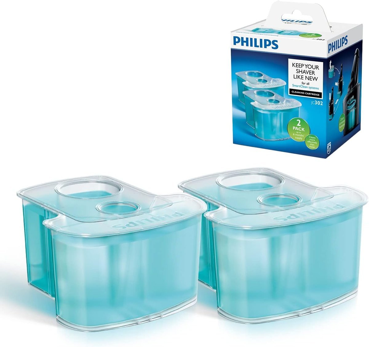 Wkład czyszczący do golarki elektrycznej Philips JC302/50 SmartClean 2 szt.