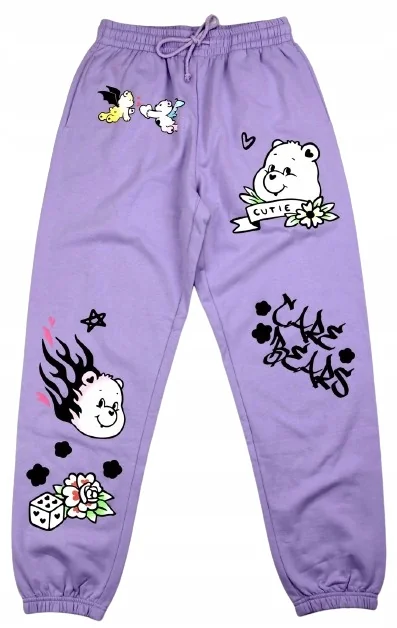 Spodnie dresowe damskie Care Bears Troskliwe Misie r. L Kieszeń nadruk