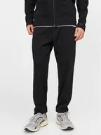 Spodnie sportowe męskie - Jack&Jones Spodnie dresowe Will 12253727 Czarny Slim Fit - miniaturka - grafika 1