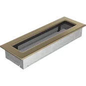 Kratki wentylacyjne - Parkanex kominkowa złoto galwaniczne 11x32 kominek - miniaturka - grafika 1