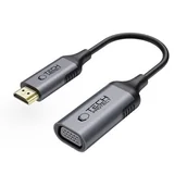 Adaptery i przejściówki - Adapter HDMI – VGA TECH-PROTECT UltraBoost FullHD Czarny - miniaturka - grafika 1