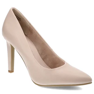 Różowe Czółenka Marco Tozzi Eleganckie Buty Na Obcasie - Czółenka - miniaturka - grafika 1