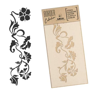 Nakleo szablon malarski wielokrotny // PAS KWIATÓW - Rozmiar M (21x45 cm) - Szablony malarskie - miniaturka - grafika 2