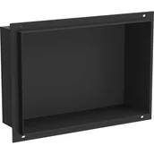 Półki łazienkowe - Mexen X-Wall-NR półka wnękowa bez kołnierza 30 x 20 cm, czarna - miniaturka - grafika 1