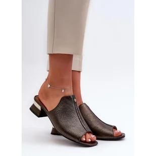 Sandał Klapki Maciejka 06360-20 Grafit czarne - Klapki i japonki damskie - miniaturka - grafika 1