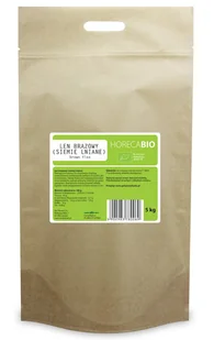 HORECA - pozostałe LEN BRĄZOWY (SIEMIĘ LNIANE) BIO 5 kg - HORECA - Zdrowa żywność - miniaturka - grafika 2