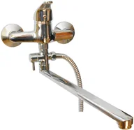 Baterie umywalkowe - Bathroom faucet PAULA, long spout - miniaturka - grafika 1