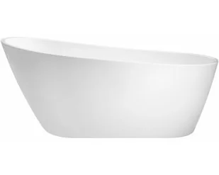 Besco Wanna wolnostojąca Melody 150x80 cm + maskownice syfonu w kolorze czarnym - Wanny - miniaturka - grafika 5