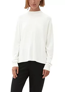 s.Oliver BLACK LABEL Damski sweter z dzianiny, biały, 32 - Swetry damskie - miniaturka - grafika 1
