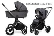 Wózki dziecięce - MUUVO QUICK SE 2 2w1 Diamond Graphite - miniaturka - grafika 1
