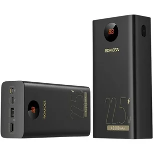 Powerbank Romoss PEA40PF 40000mAh, 22.5W (czarny) - Powerbanki - miniaturka - grafika 1