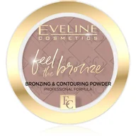 Bronzery i konturowanie twarzy - Eveline Feel The Bronze Puder brązująco-konturujący nr 01 Milky Way 4g - miniaturka - grafika 1