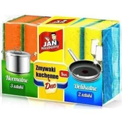 Ściereczki, gąbki, czyściki - Jan Niezbędny Zmywak KUCHENNE DUO Jan NIEZBĘNY 5SZTUK (8571014105) - miniaturka - grafika 1
