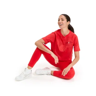 Koszulka damska DIADORA L. T-SHIRT SS CROP MANIFESTO - Koszulki i topy damskie - miniaturka - grafika 3