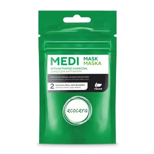 Ecocera Maska kosmetyczna z węglem aktywnym - Face Activated Carbon Mask Maska kosmetyczna z węglem aktywnym - Face Activated Carbon Mask - Pudry do twarzy - miniaturka - grafika 2