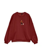 Bluzy damskie - Vero Moda Bluza w kolorze bordowym - miniaturka - grafika 1