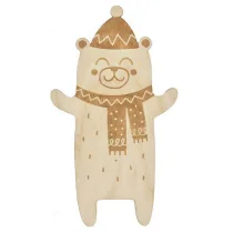 Milin Zakładka drewniana - Miś - Milin - Zakładki do książek - miniaturka - grafika 1