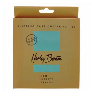 Struny do basu 5 strunowego 45-128 Harley Benton HQS Flatwound - Struny gitarowe  - miniaturka - grafika 1