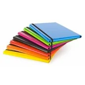 Teczki i skoroszyty - Vaupe TECZKA SKRZYDŁOWA Z GUMKĄ CARIBIC POMARAŃCZOWA - miniaturka - grafika 1