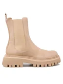 Botki damskie - Badura Sztyblety RST-LONDRA-01 Beżowy - miniaturka - grafika 1