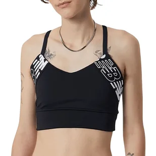Biustonosz sportowy New Balance WB21175BK - czarny - Bielizna sportowa damska - miniaturka - grafika 1